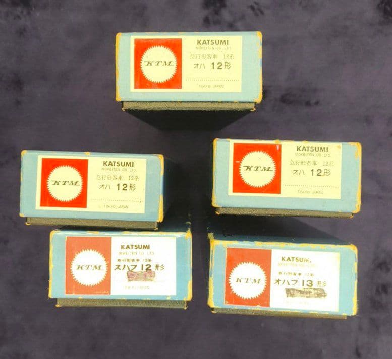 KATSUMI HOゲージ 鉄道模型 12系客車5両セット