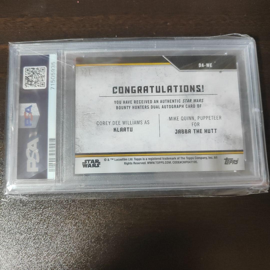 世界に1枚　Topps　スター・ウォーズ　デュアルサインカード