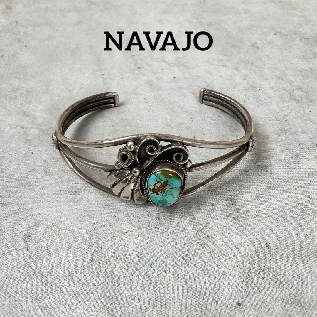 NAVAJO アーノルドグッドラック ターコイズシルバーバングル ナバホ