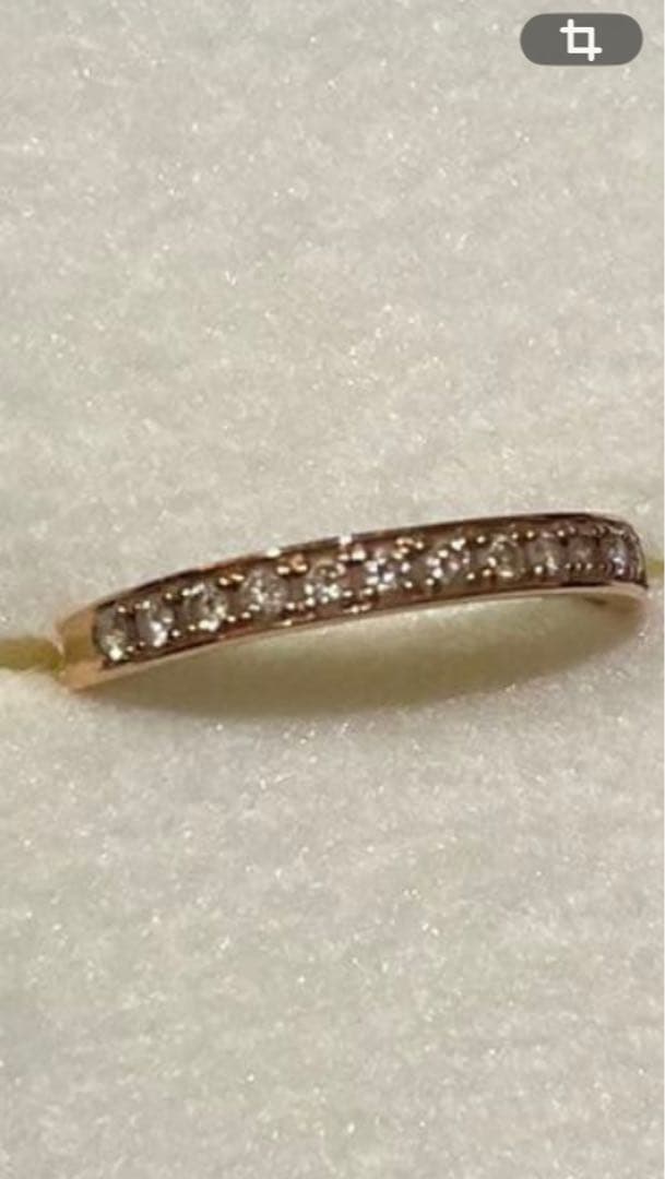PePe K10ピンクゴールド　ダイヤモンド合計0.15ct リング