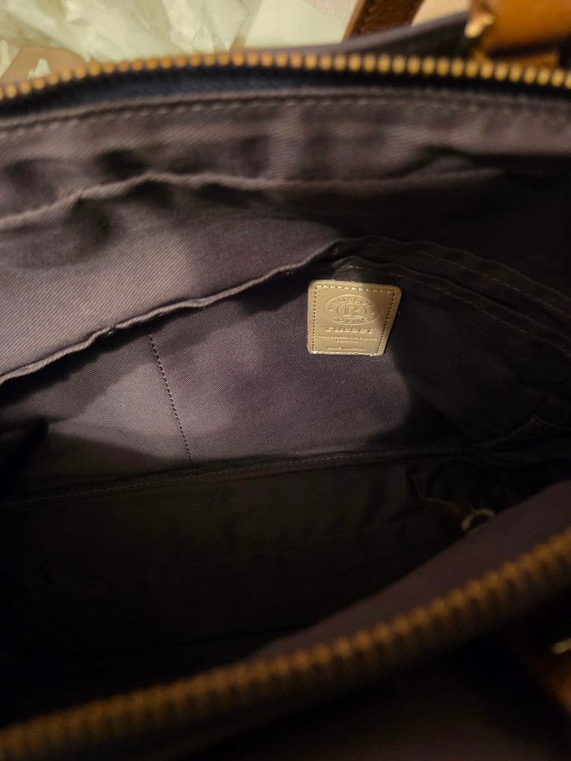 ネイビー ナイロン ショルダーバッグ