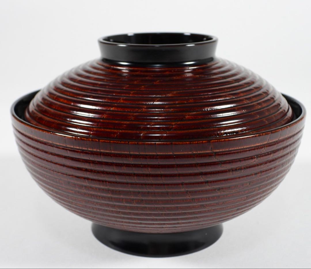 輪島塗　春帆作　金蒔絵　木製　蓋付椀　お煮物椀　吸物椀　5客