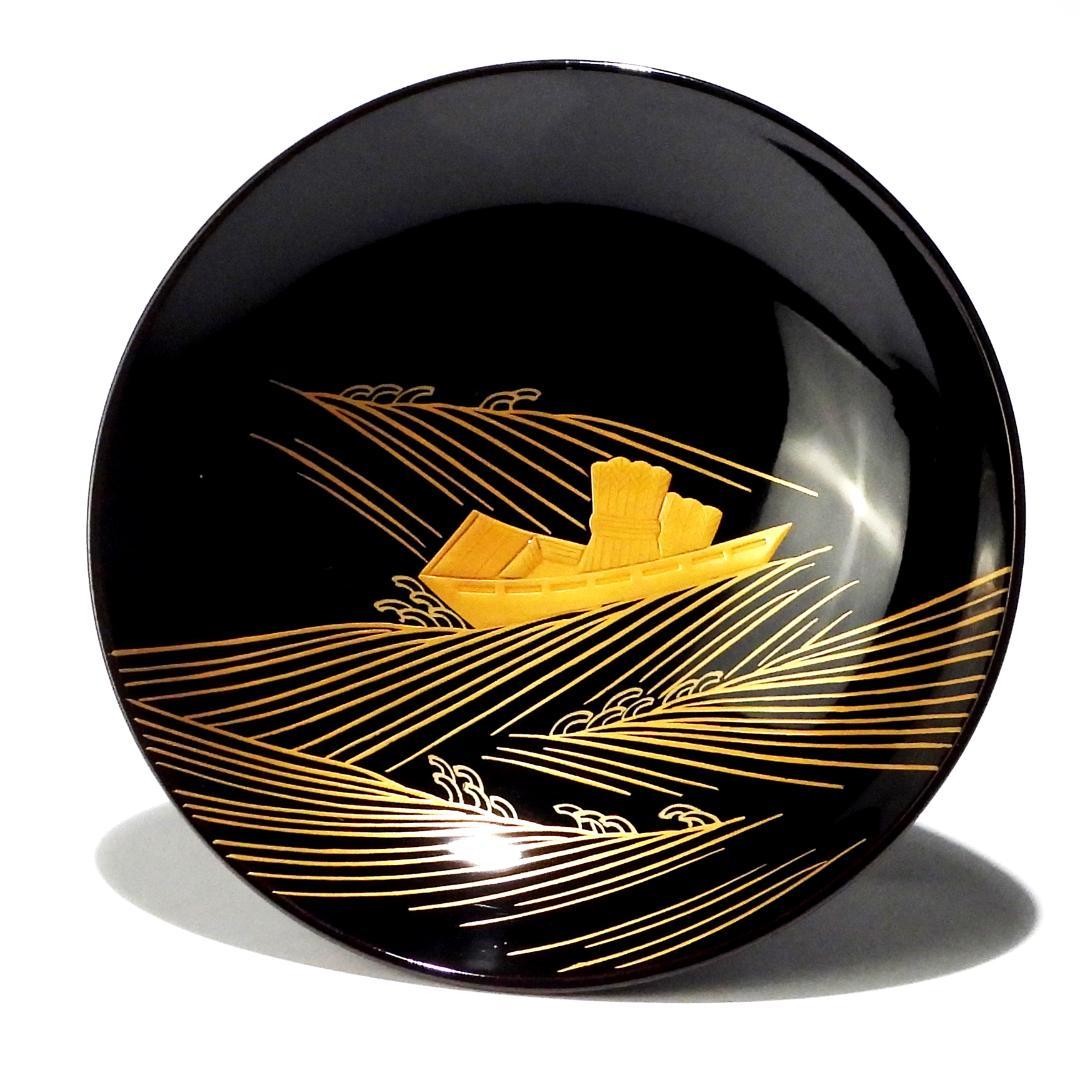 輪島塗　春帆作　金蒔絵　木製　蓋付椀　お煮物椀　吸物椀　5客