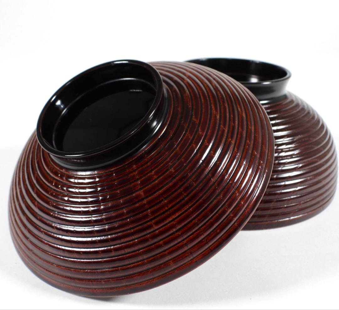 輪島塗　春帆作　金蒔絵　木製　蓋付椀　お煮物椀　吸物椀　5客