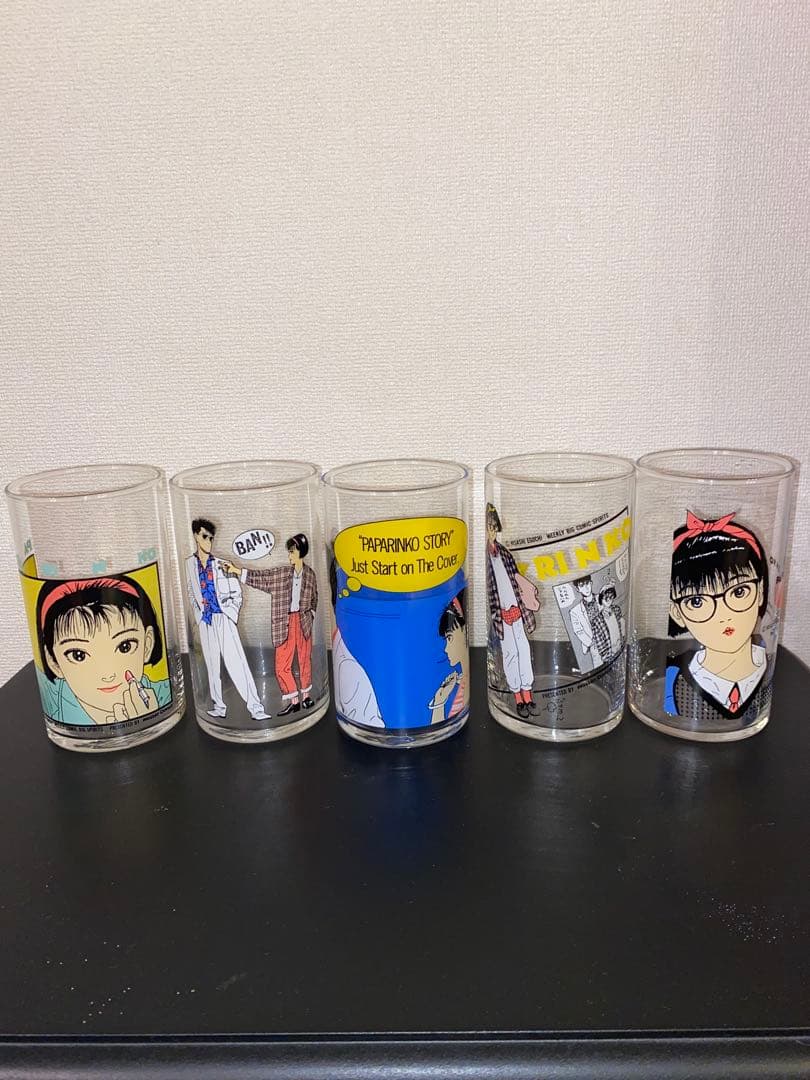 江口寿史　パパリンコ　グラス　5セット