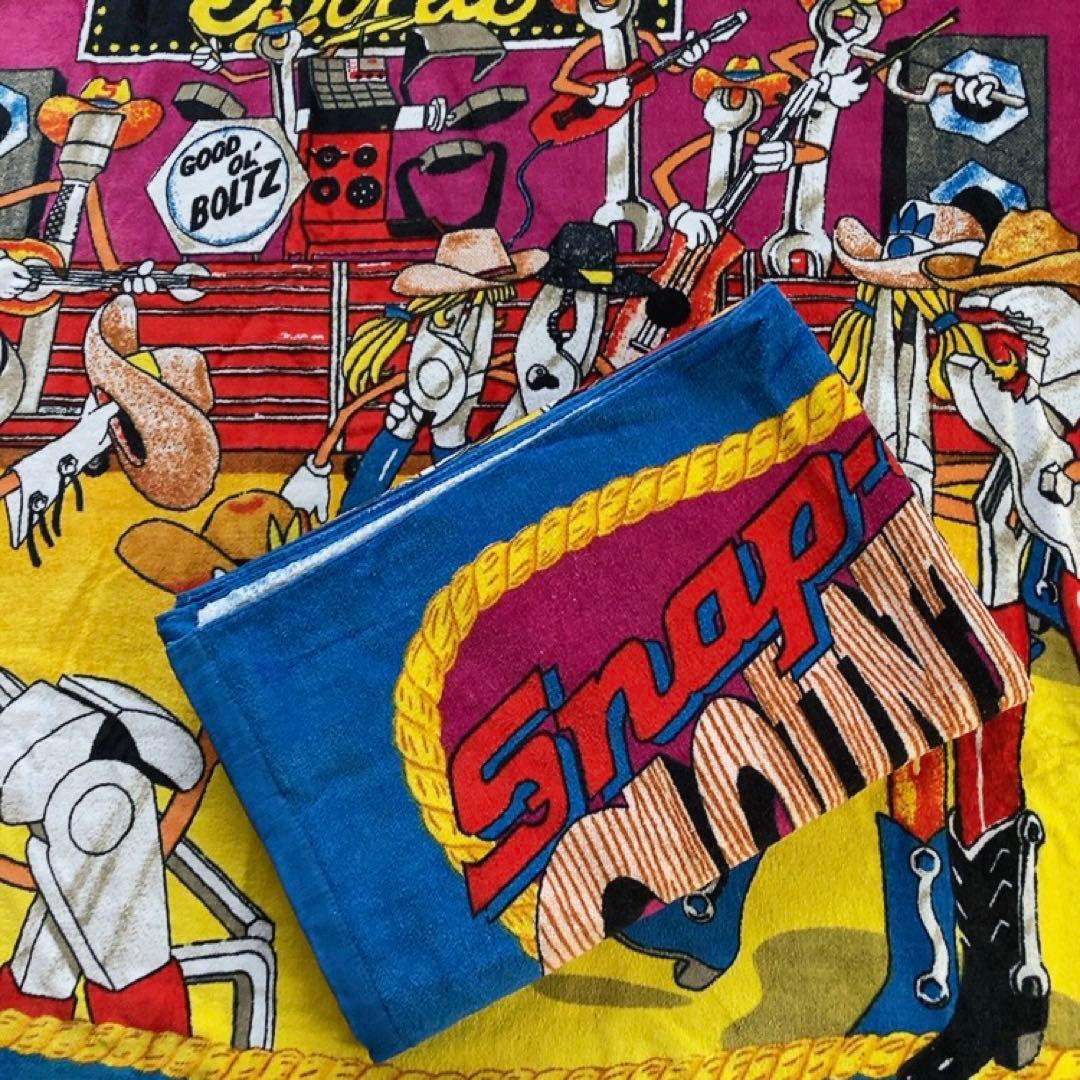 激レア Snap-on 90's ヴィンテージ 大判ビーチタオル USA 工具2