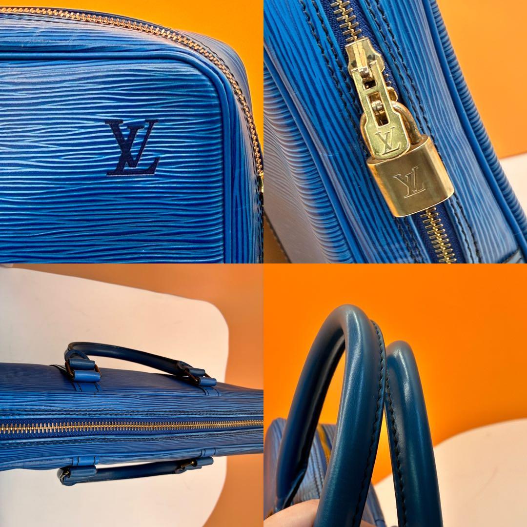 【美品✨】ルイヴィトン エピ ポルトドキュマン ビジネスバッグ 青 A4