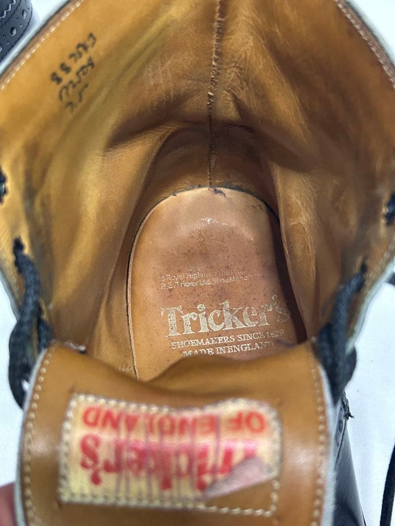 Tricker's / MALTON / M2508 / 黒 7.5 箱無し