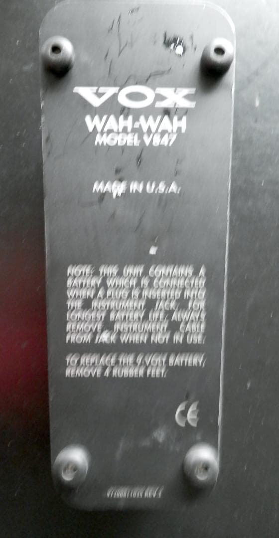 【ワウペダル】VOX Wah Wah Pedal /動作確認