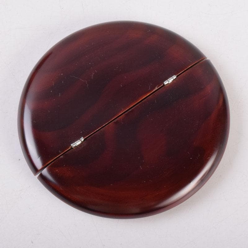 茶道具　加賀蒔絵師　田中宗凌作　早梅に鴛鴦蒔絵　割蓋茶器　共箱　V　8523