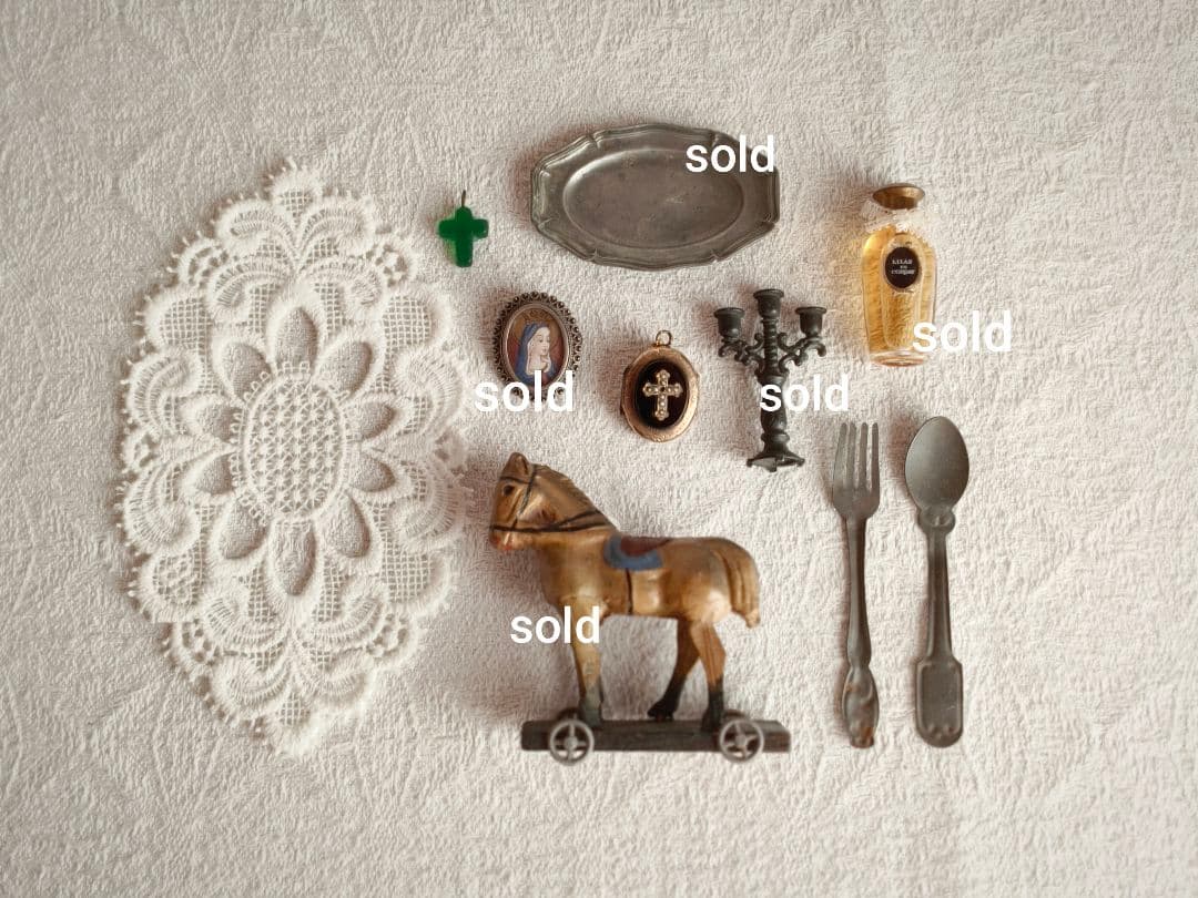 【チョコメルさま】vintage ✙ * クロス ロケット ペンダントトップ