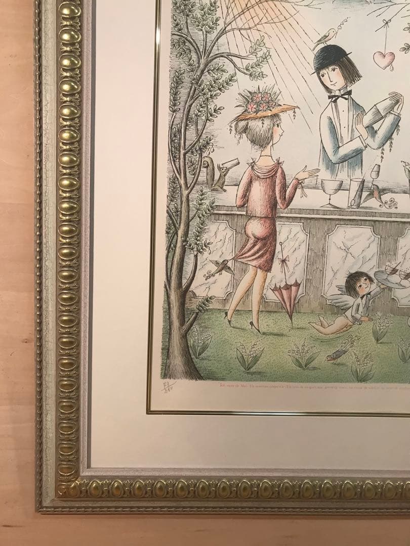 ペイネ　「愛のカクテル」　リトグラフ　直筆サイン・エディション有り