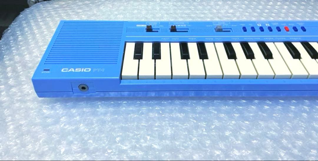 Casio PT-1☆ミニシンセサイザー☆ブルー☆超レアカラー☆