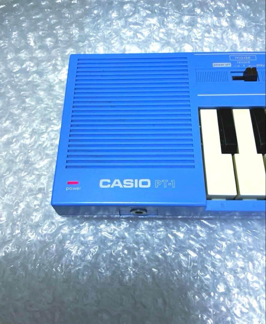Casio PT-1☆ミニシンセサイザー☆ブルー☆超レアカラー☆