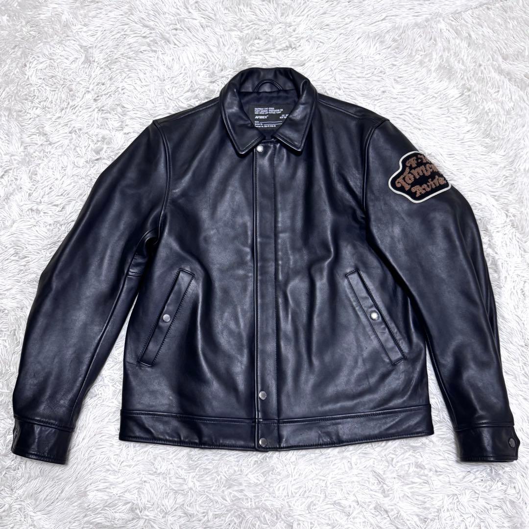 AVIREX アヴィレックス レザー ジャケット トムキャット 革ジャン 黒 L