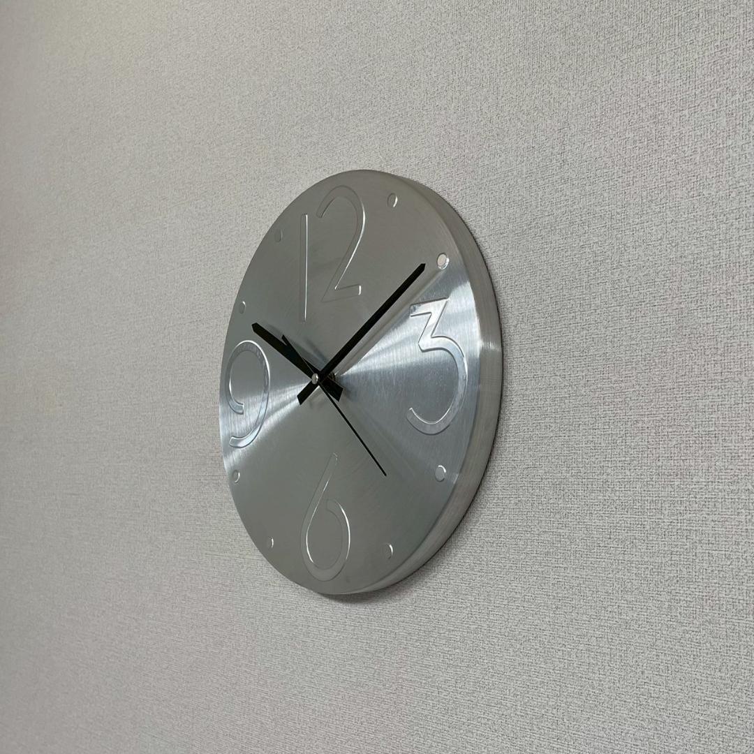 80's ウォールクロック アルミ製 壁掛け時計 ヴィンテージ ビンテージ