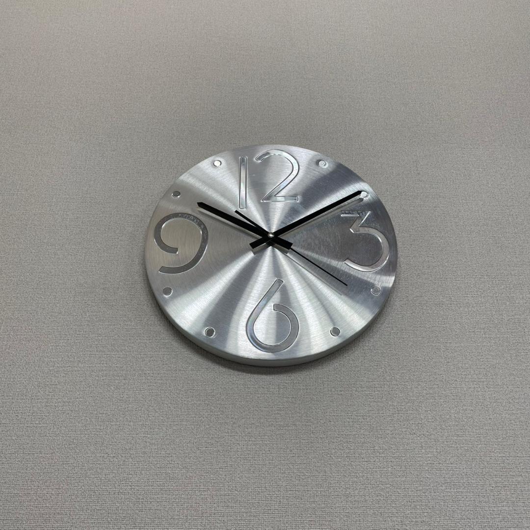 80's ウォールクロック アルミ製 壁掛け時計 ヴィンテージ ビンテージ