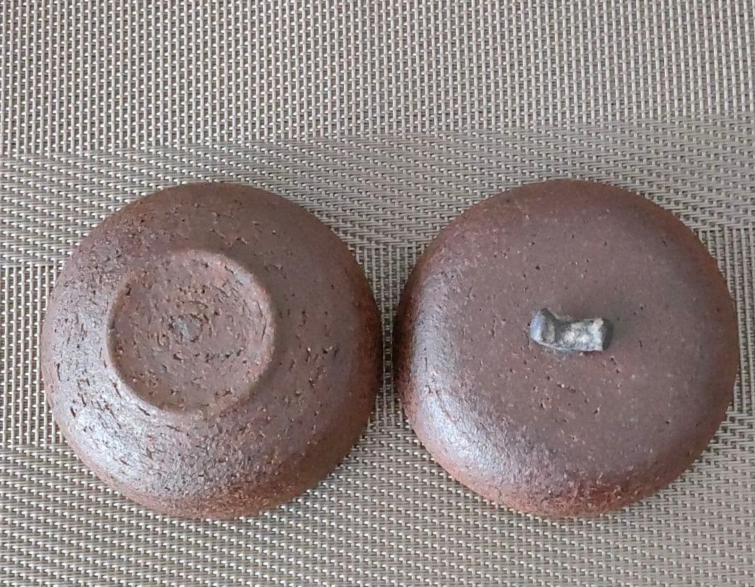 ベン・コーエン 焼締め口取蓋付き器 ６個