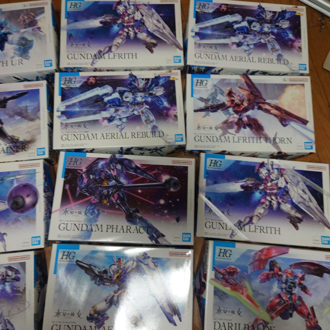 水星の魔女　機動戦士ガンダム　ガンプラ　プラモデル　まとめ売り　１９点セット