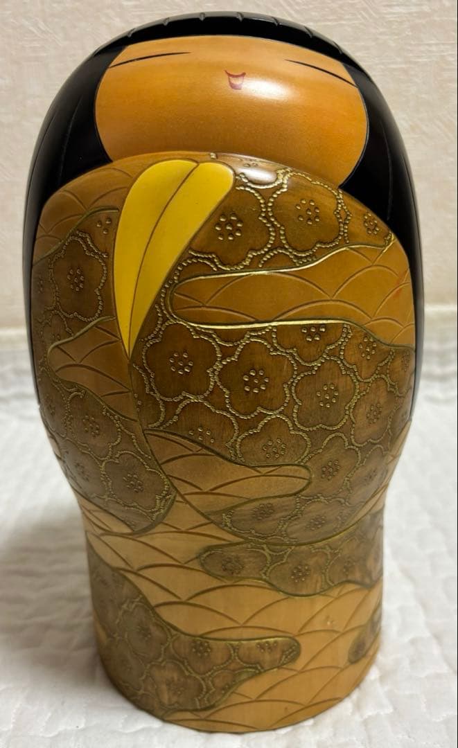 こけし 花かすみ 吉田多加志作 サインあり 内閣総理大臣翔受賞作家作品