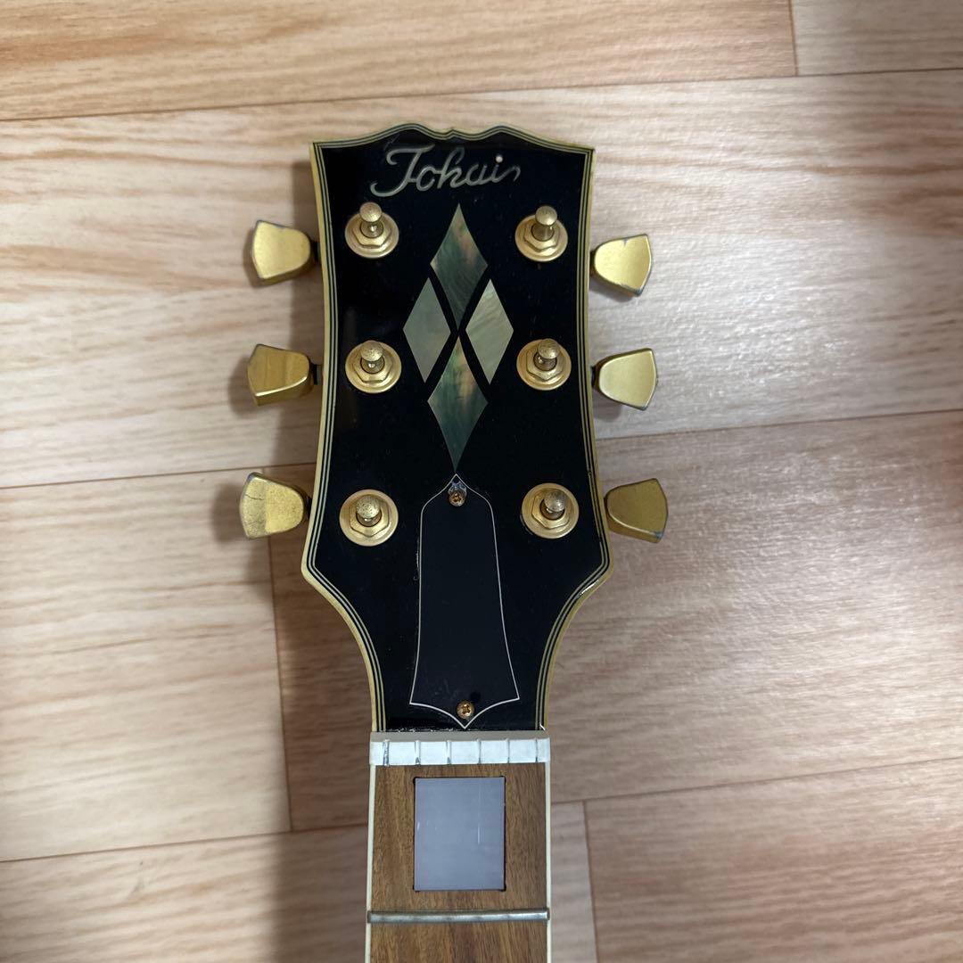 エレキギター レスポールタイプ ブラック ゴールドパーツ