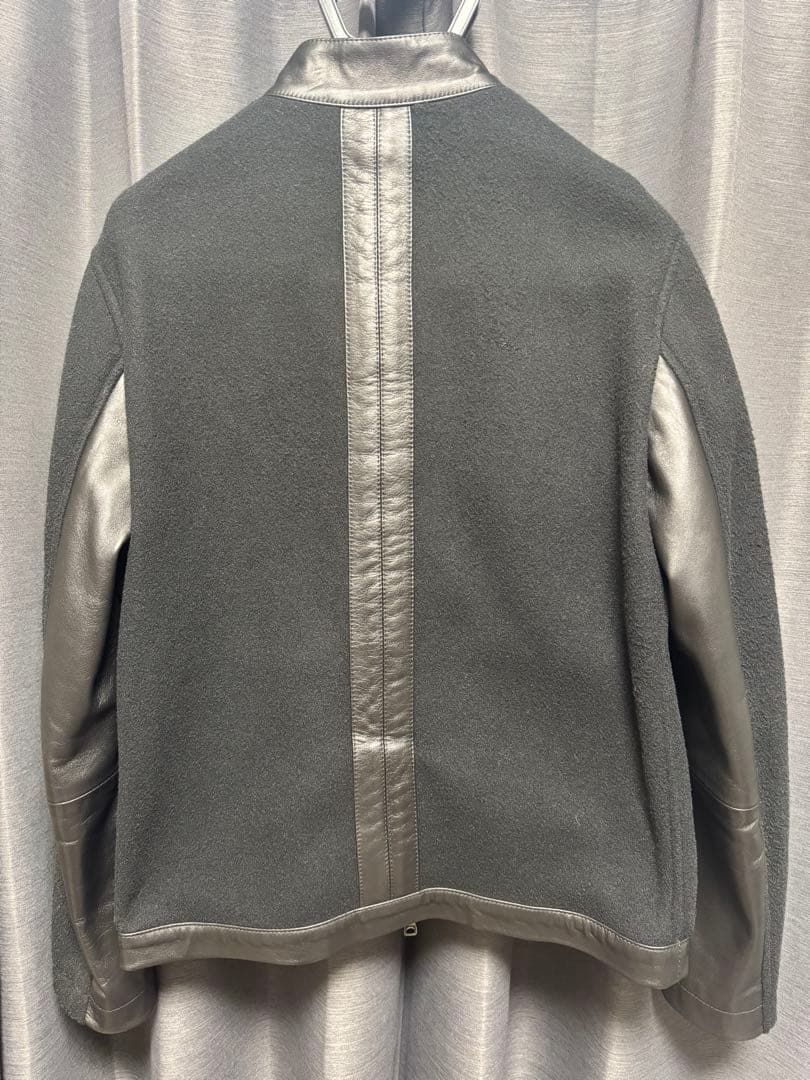 美品 EMMETI JURI X ラムスキン フリース ライダースジャケット