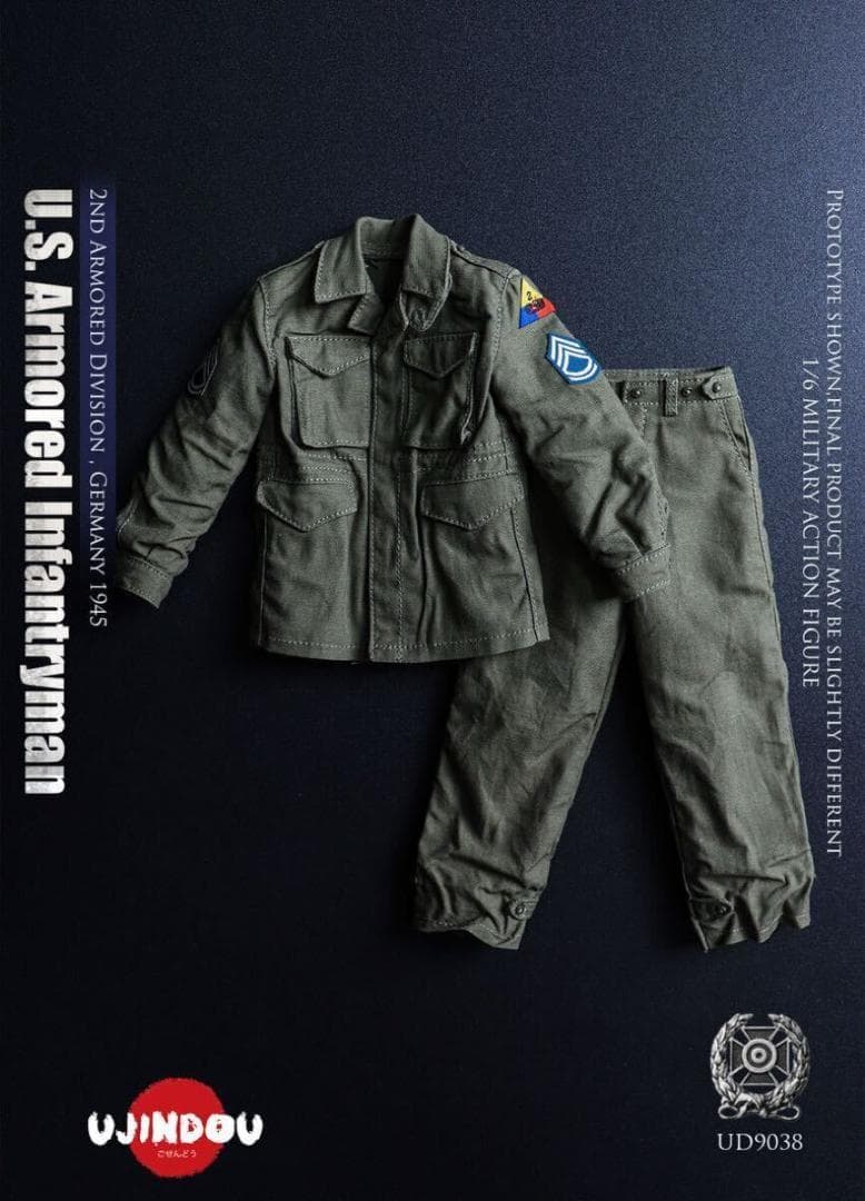 UJINDOU 1/6 WW2 アメリカ陸軍 第2機甲師団歩兵 UD9038