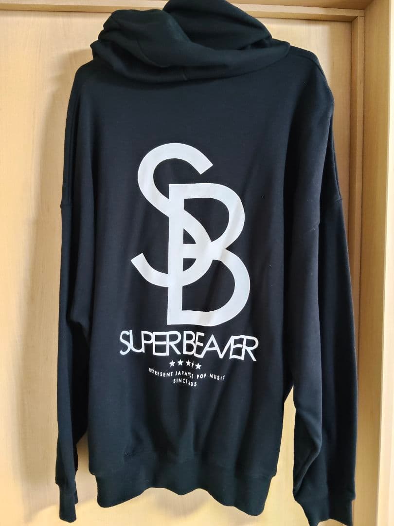 未使用品 SUPER BEAVER ビックシルエットパーカー 黒 Lサイズ