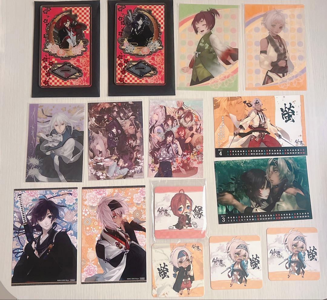 【画像複数枚】 剣が君 グッズセット 螢 アクスタ 缶バ 色紙 rejet