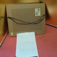 AKａ5379　芹沢銈介　肉筆　額 共シール