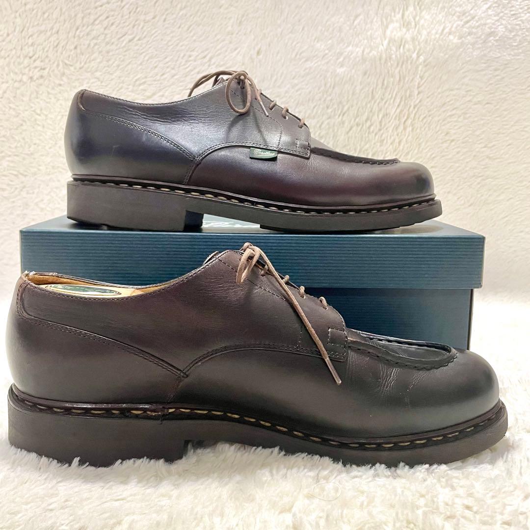 箱付き Paraboot パラブーツ シャンボード Uチップ 9.5 ブラウン