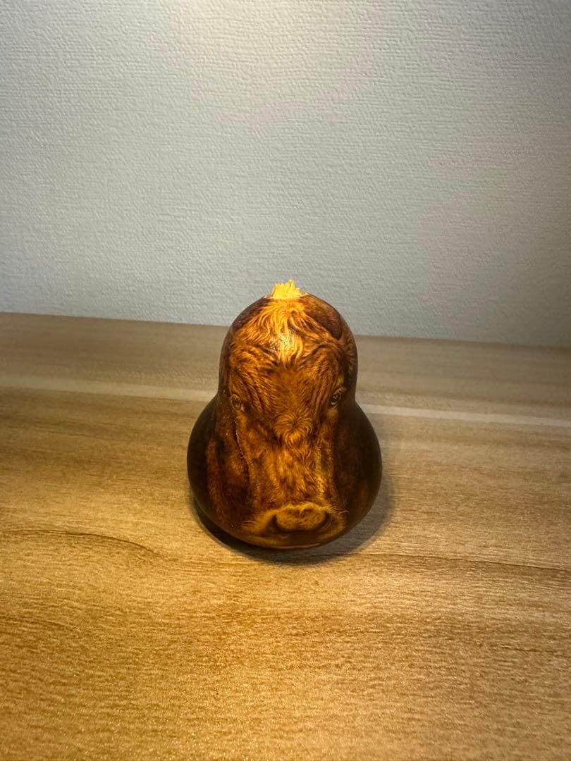 牛の顔 ひょうたん焼き絵