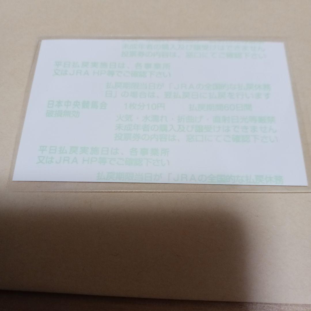 現地単勝　2010年ダービー　 エイシンフラッシュ 単勝券 100円