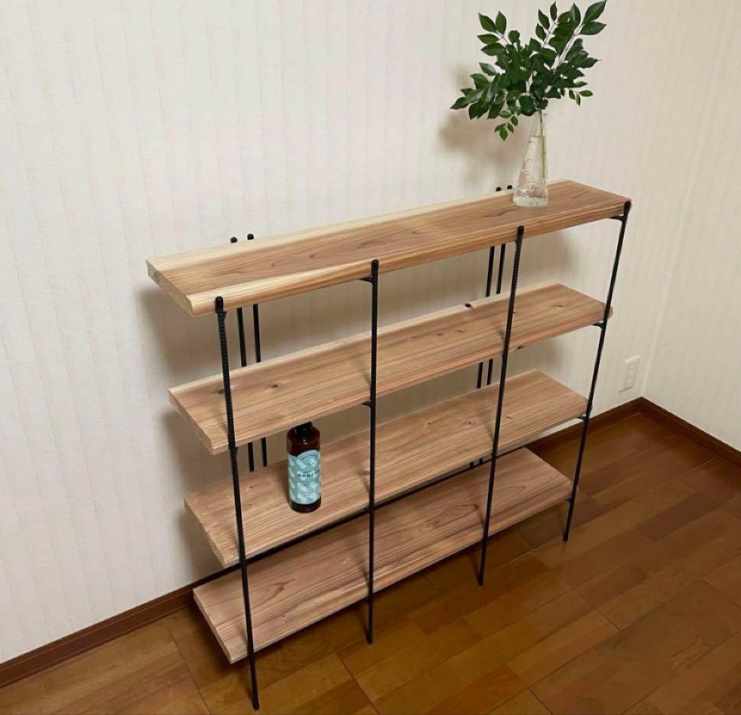 手作りアイアン家具 折り畳みラック アンティーク 西海岸インテリア 鉄脚のみ2点