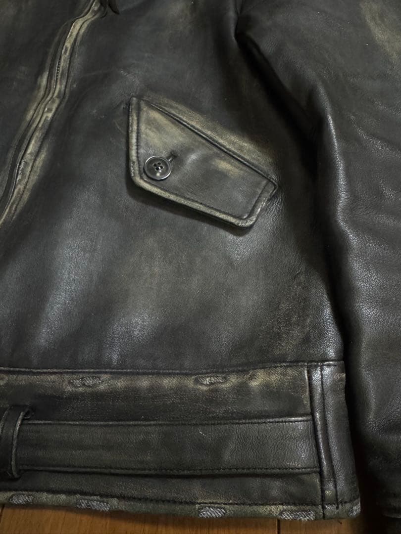 Schott CUSTOM TRUCKER JACKET ビンテージ加工 S