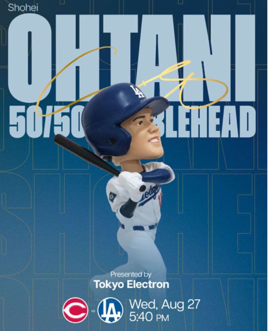 大谷翔平　50/50 バブルヘッド　来場者限定　スタジアム配布　ドジャース