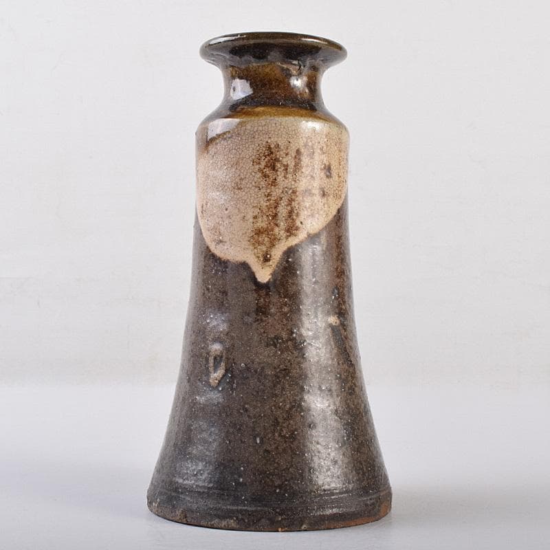 瀬戸焼　古瀬戸　織部　筒瓶　花瓶　時代箱　V　R7607