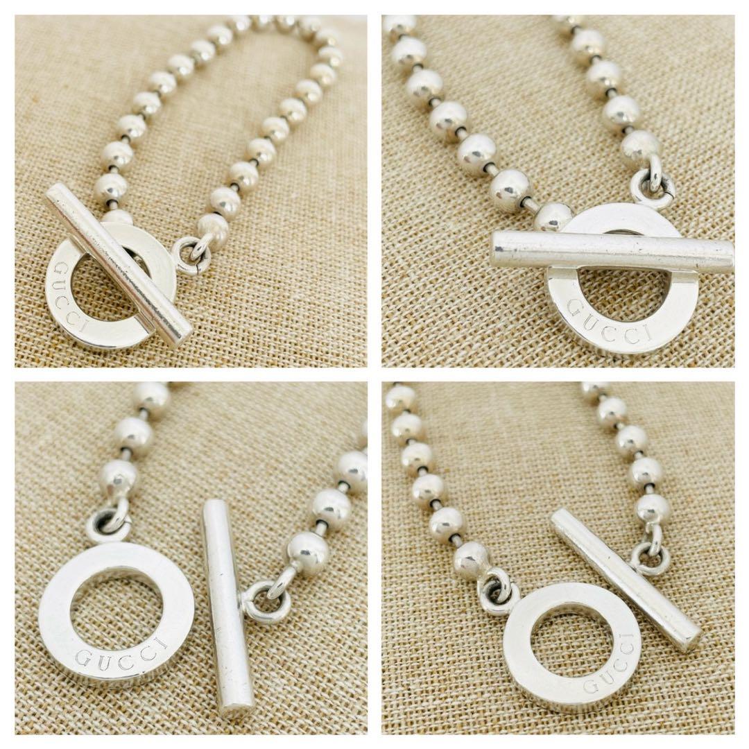 極美品★GUCCI グッチ ボールチェーン ブレスレット シルバー SV925