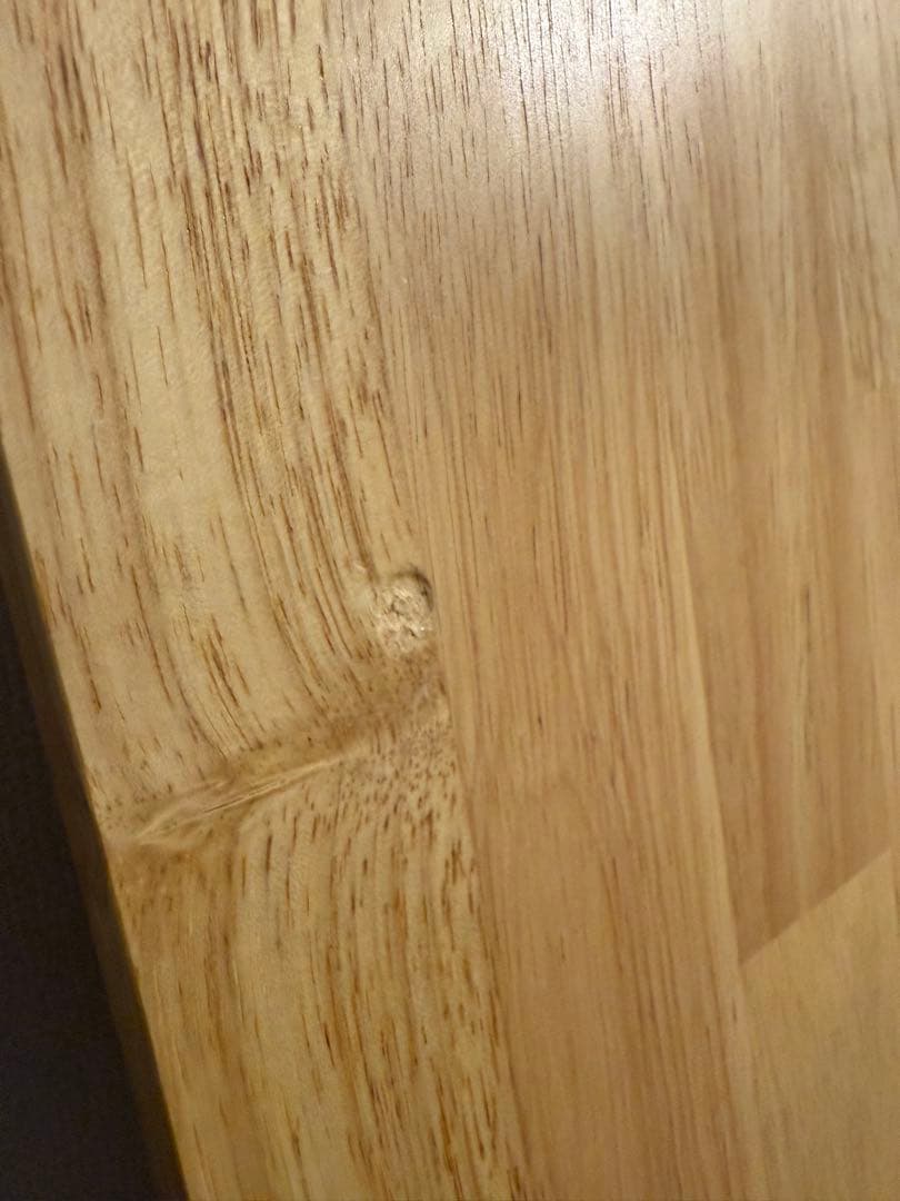 Kanademono ラバーウッドデスク180x80 白脚