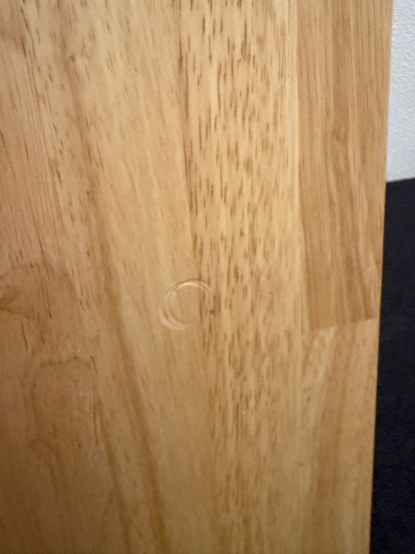 Kanademono ラバーウッドデスク180x80 白脚