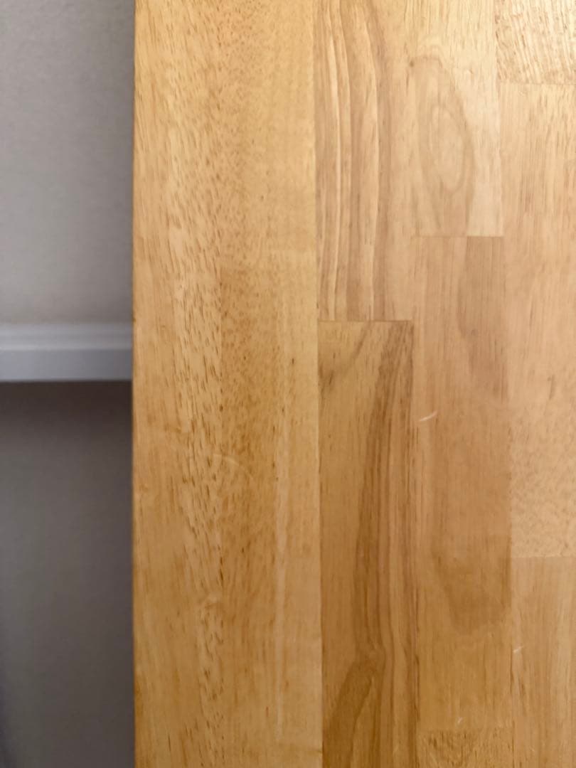 Kanademono ラバーウッドデスク180x80 白脚