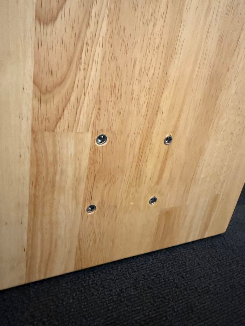 Kanademono ラバーウッドデスク180x80 白脚