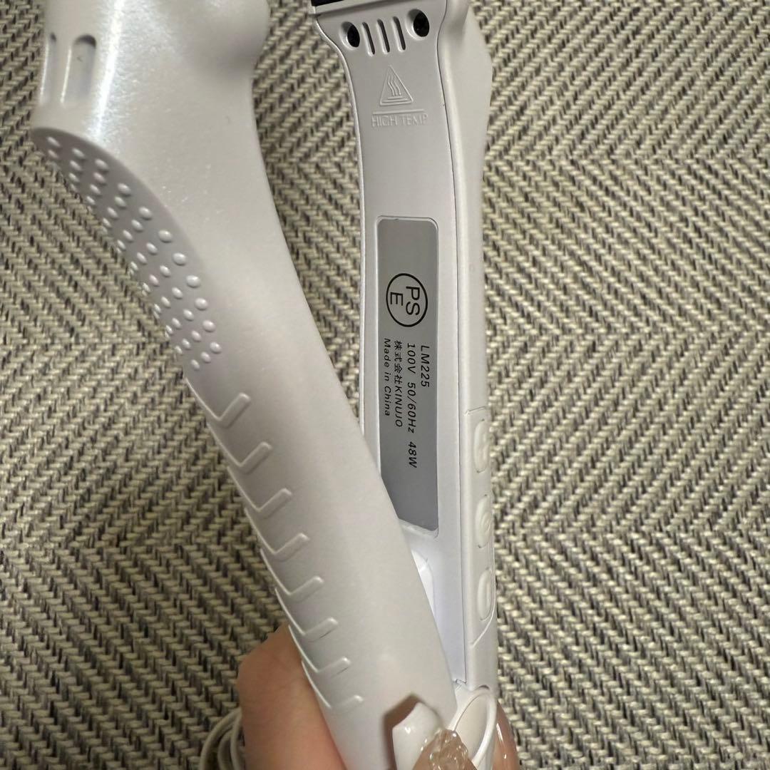 【美品】KINUJO ストレートヘアアイロン ホワイト