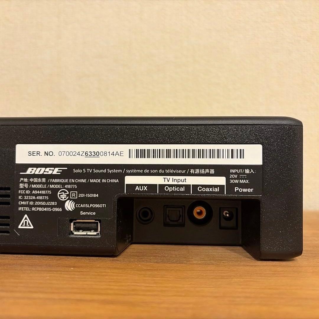 スピーカー・ウーファー Bose Solo 5