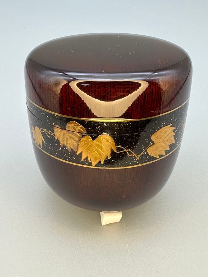 茶道具　棗　中村孝也　蔦の細道蒔絵