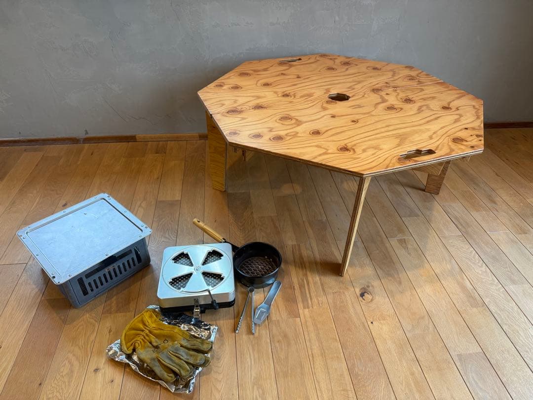 SO9 アウトドア豆炭こたつ 燃焼器・こたつ布団フルセット！①