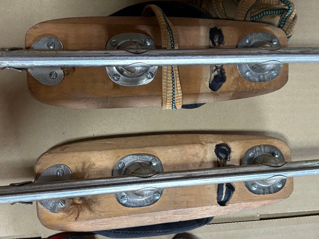 レトロ 下駄 スケート靴 アンティーク