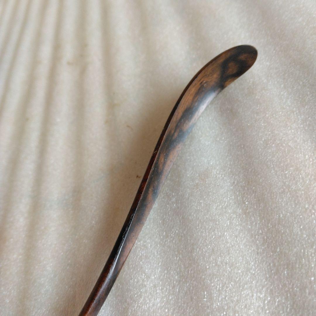 茶道具　黒柿茶杓