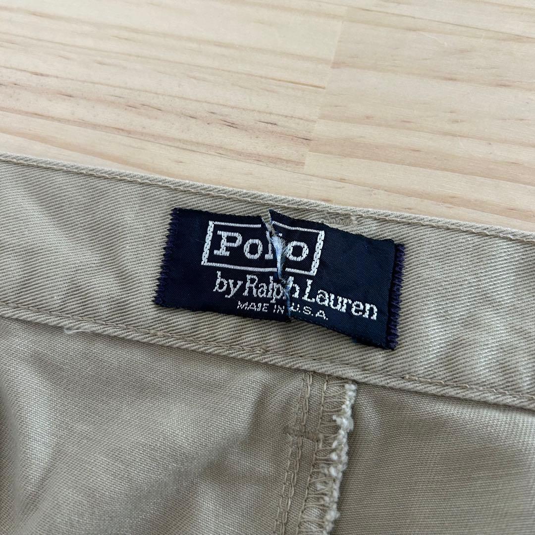 初期タグ Polo by Ralph Lauren ポロチノ ツータック USA