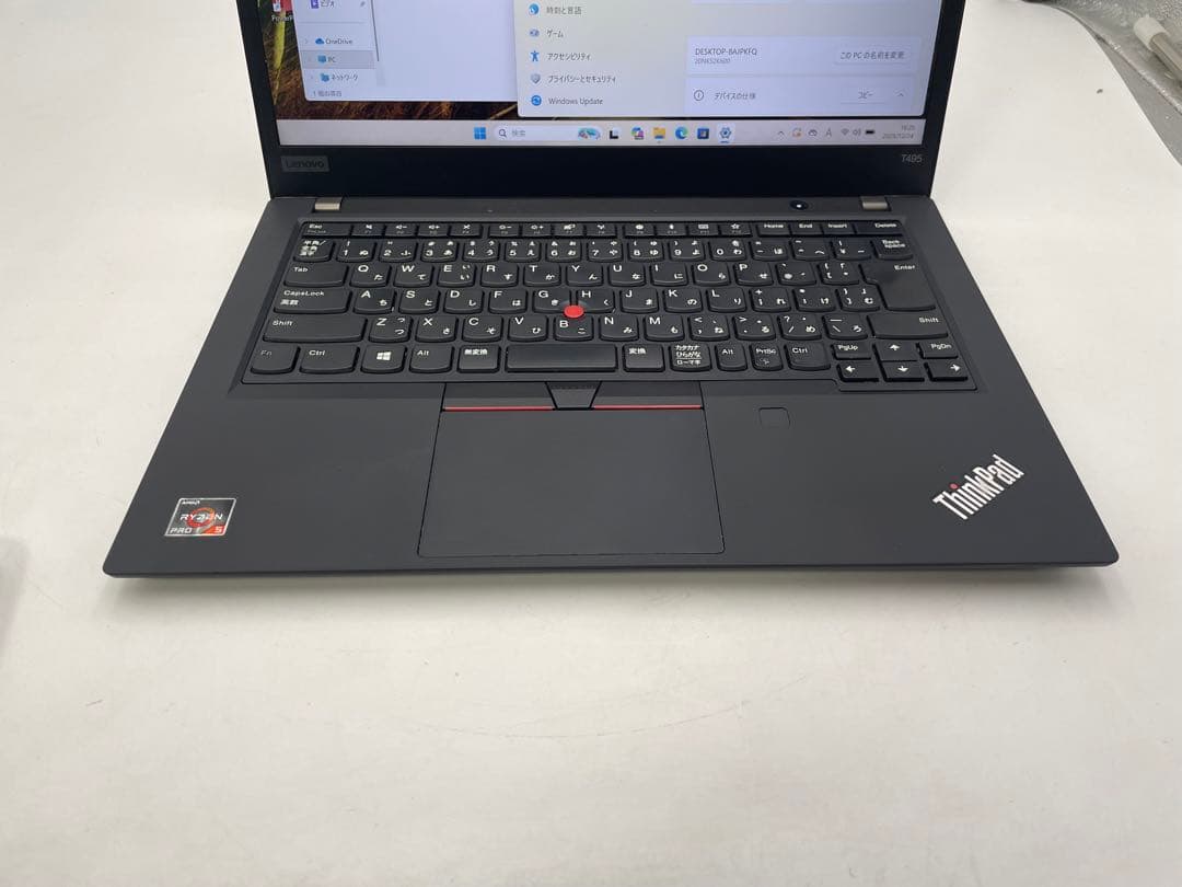 Windowsノート本体 Lenovo ThinkPad T495(Ryzen 5 PRO 3500U